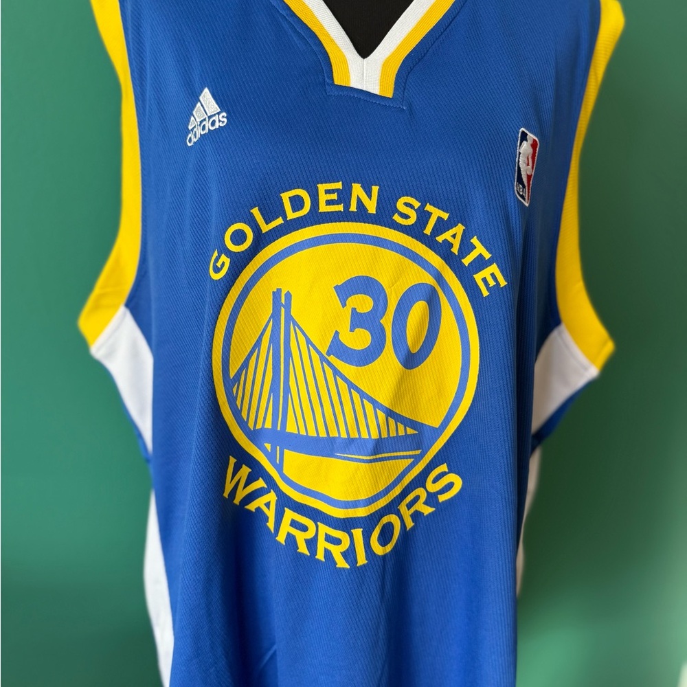 Adidas Golden State Warriors Blue Yellow Jersey